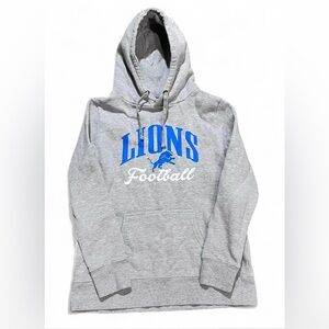Fanatics Women’s Gray Detroit Lions Football Hoodie NFL Sporty Athleisure